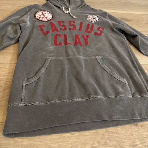 Cassius Clay Roots Of Fight Muhammad Ali Hoodie Mens Size Large Sweatshirt - Picture 2 of 5